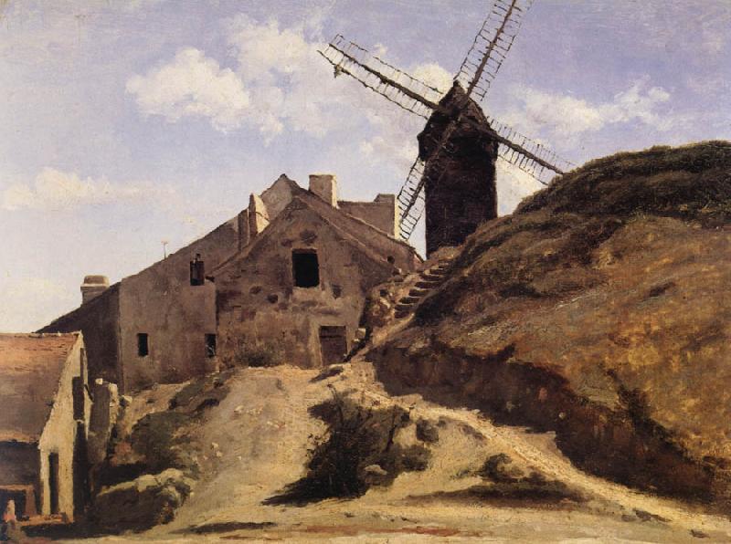Corot Camille The Moulin of the Calette in Montmartre France oil painting art